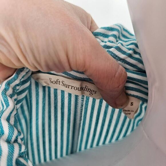 Soft Surroundings Sasha Striped Tunic Button Down S - Picture 5 of 7